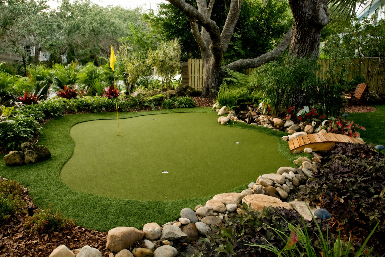 Putting green turf